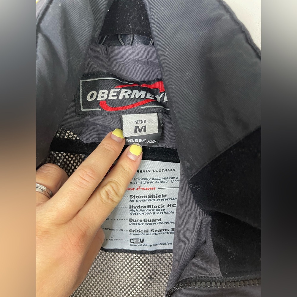 Obermeyer Eiger Ii Shell Snow Ski Wind Jacket Men… - image 2